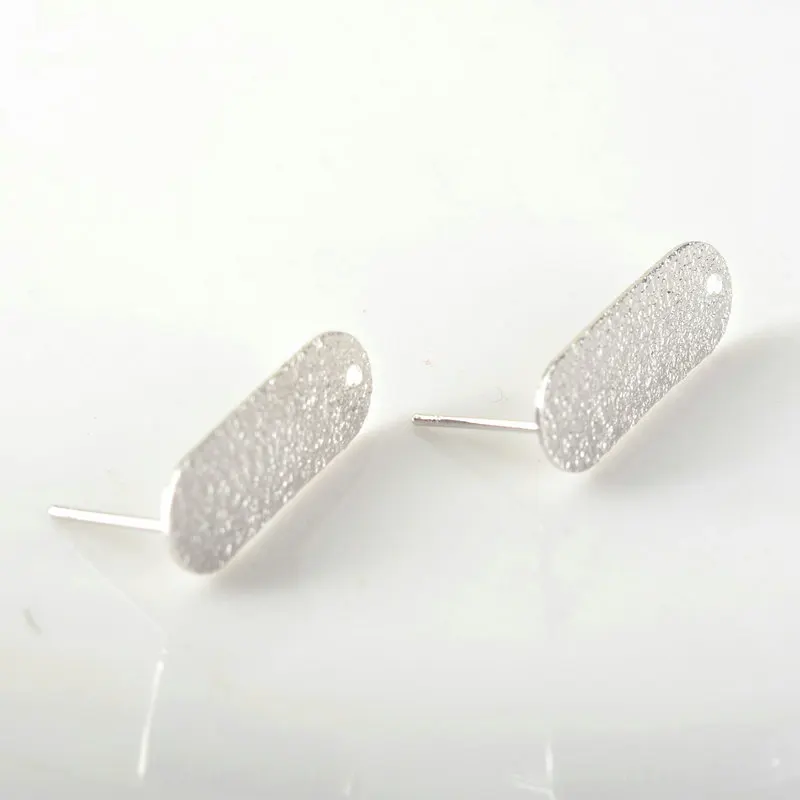 Platinum Color 10 шт. 21*12 мм 24 карат золотого цвета латунное кольцо с овальным камнем серьги-гвоздики Высокое качество Diy Ювелирные изделия Аксессуары - Цвет: Platinum Color