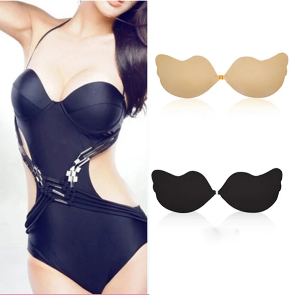 

New Self-Adhesive Push Up Deep-V Silicone Bust Strapless Invisible Bra Butterfly