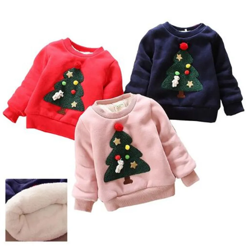 2018 детские свитера на осень и зиму плотные теплые для маленьких девочек