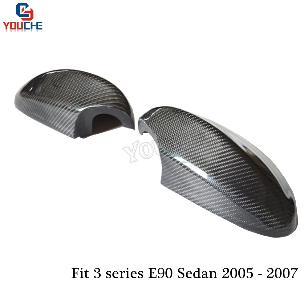 Зеркальные колпачки E90 из углеродного волокна для BMW 3 серии E91 2005 2007 316i 320i 325i 328i