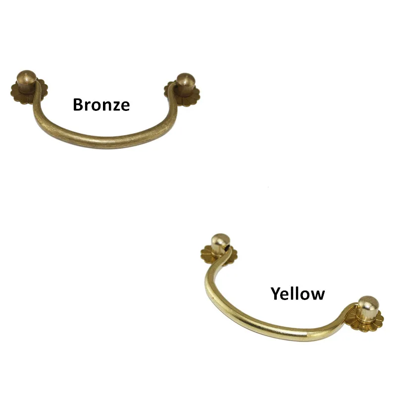 Латунные ручки Винтаж цветок ручка закладки ящик шкаф для ювелирных коробок