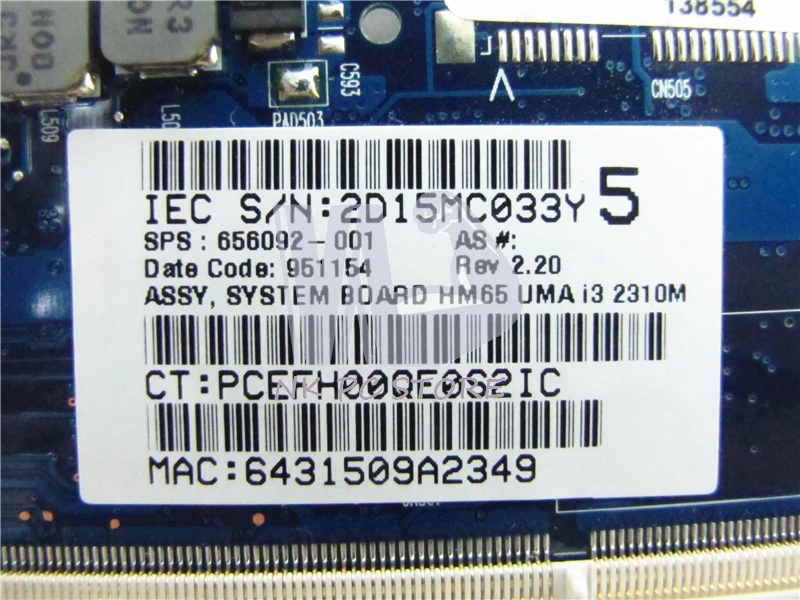 656092 001 материнская плата для Hp Pavilion DM4 2000 ноутбука DDR3 с i3 2310m CPU|main board|motherboard ddr3ddr3