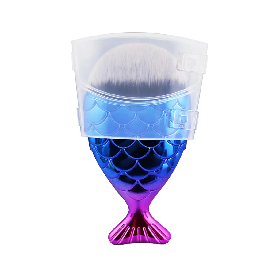 Горячие большие рыбьи чешуи кисти для макияжа русалка Румяна лица макияж