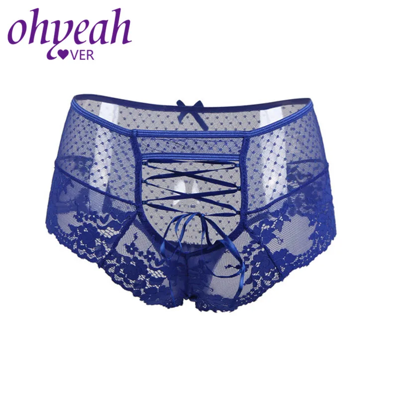Ohyeahlover Кружево Strappy тонкие M 3XL Трусики для женщин Для Высокая талия см. Хотя S белье