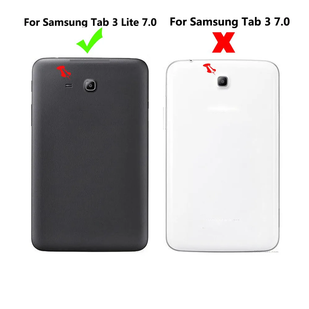 Фиолетовый чехол с рисунком оленя для Samsung Galaxy Tab 3/Tab3 Lite 7 0 дюймов T110 T111 T113 T116