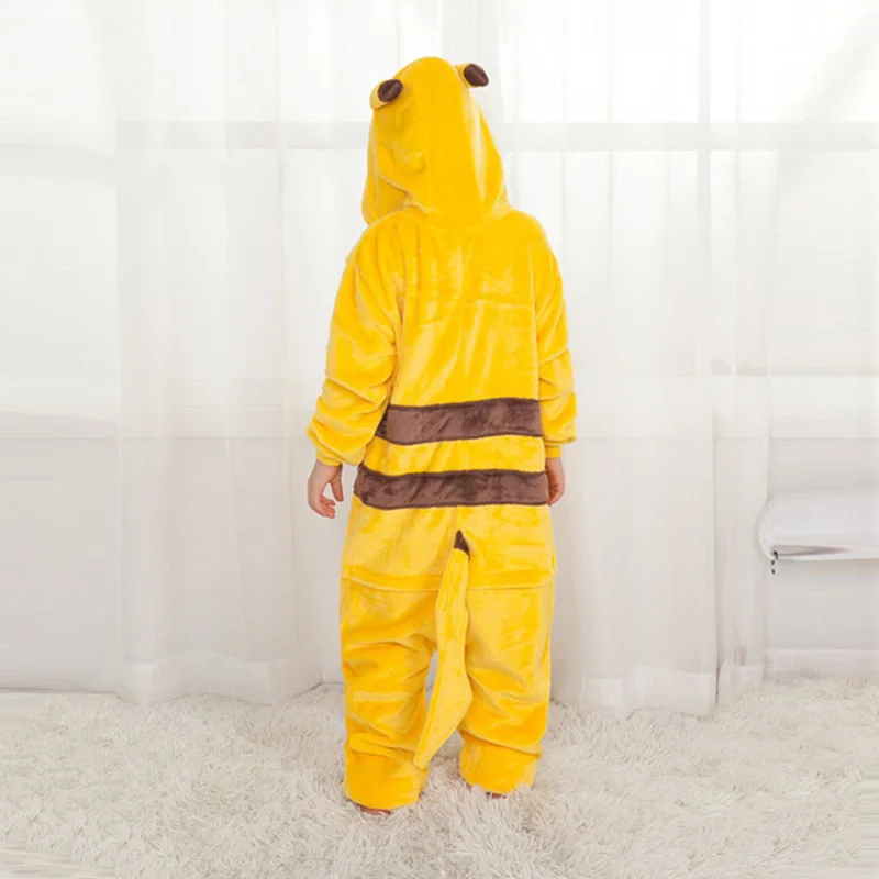 Японский мультфильм Покемон пижамы с Пикачу Косплей Аниме Kigurumi Необычные мягкий