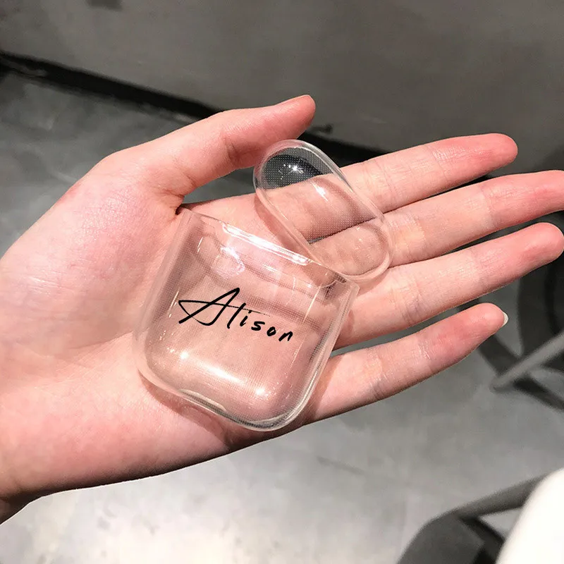 Пользовательское Имя/логотип/изображение Мягкий силиконовый чехол для Air Pods чехол для Bluetooth беспроводной Airpod Чехол DIY индивидуальные фото буквы Горячие