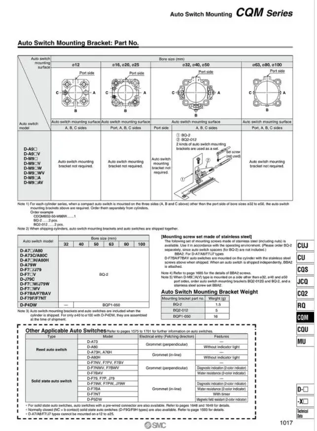 CDQMB25-30 CDQMB25-35 CDQMB25-40 CDQMB25-45 CDQMB25-50 смт пневматический инструмент Компактный цилиндр CDQMB серии