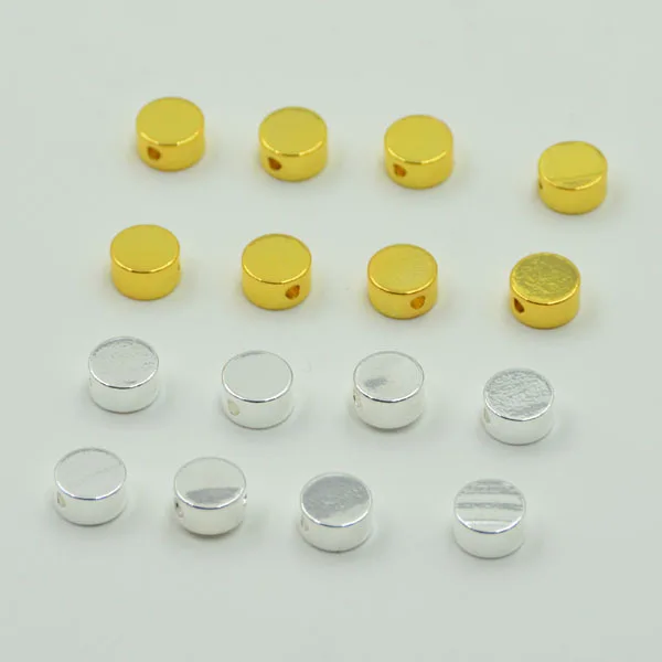 

DIY jewelry accessories 50pcs metal Gold/Silver Plated charms floating round Inlaid Necklace pendant fit jewerly making