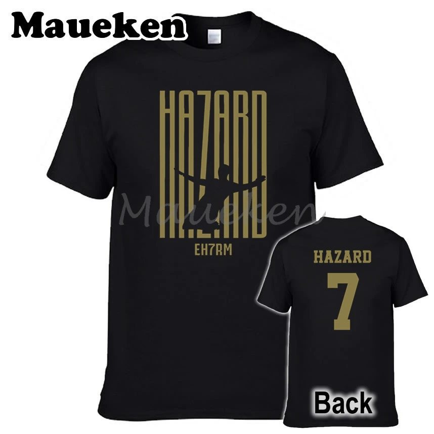 Мужская футболка hala New Мадрид King Eden Hazard 7 EH7RM одежда из Бельгии с круглым вырезом
