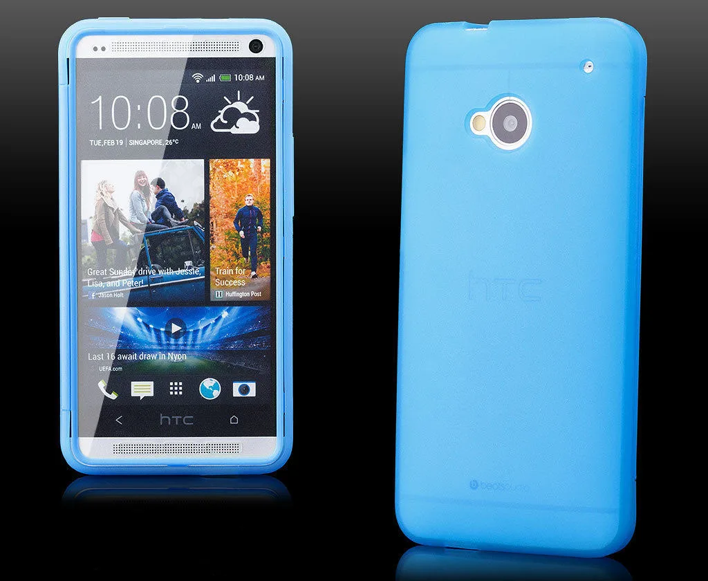 Ультра тонкий Прозрачный Сенсорный экран Простой Flip Case для HTC M7 M9 ТПУ + PC Двойной 360