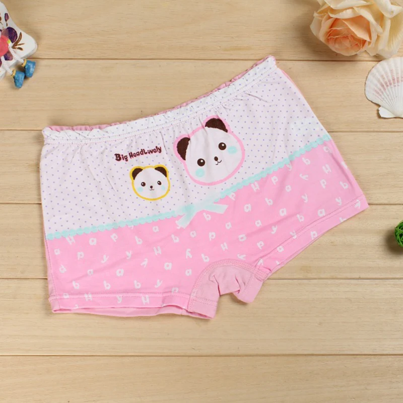 New Children Modal Cotton Panties Girls Cute Cartoon Underwear Boxer Panties For 3-9 Kids Toddlers Briefs Underpants Wholesale