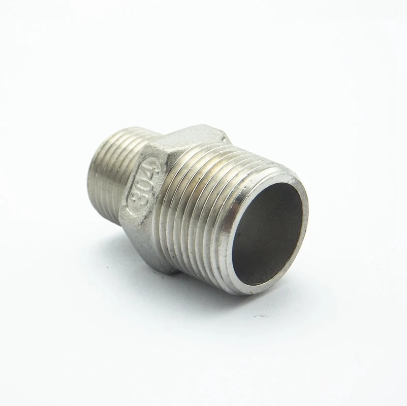 3/4 &quotBSP Male x 1/2&quot BSP резьба Шестигранная ниппель редуктор 304 нержавеющая сталь