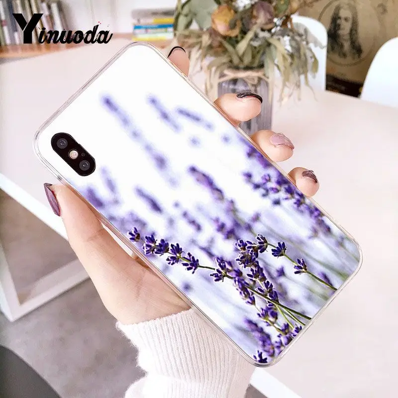 A2 Yinuoda акварельный цветок Одуванчик Лотос Лаванда Coque Shell чехол для телефона для iPhone 8 7 6 6S Plus 5 5S SE XR X XS MAX 10 - Цвет: A2