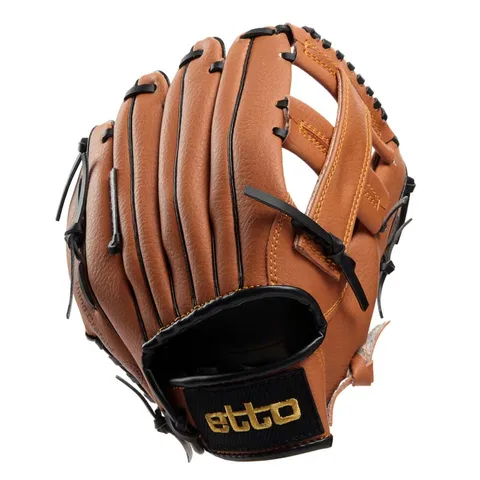 Etto качество 10/11 дюймовые мужские профессиональные бейсбольные перчатки ПВХ левая рука Софтбол тренировочный кувшин перчатки дети для матч хоб004z - изображение