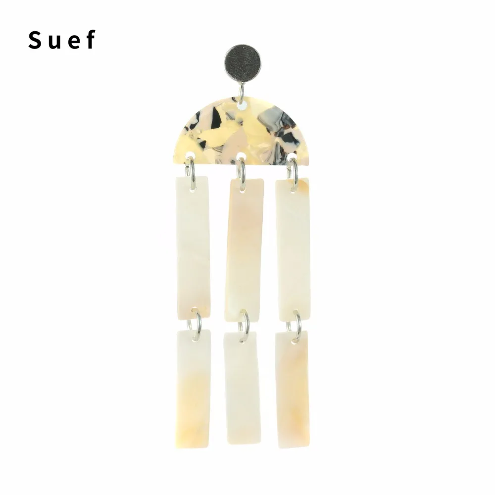 2018 Корейская версия новых модных ювелирных изделий простые белые квадратные