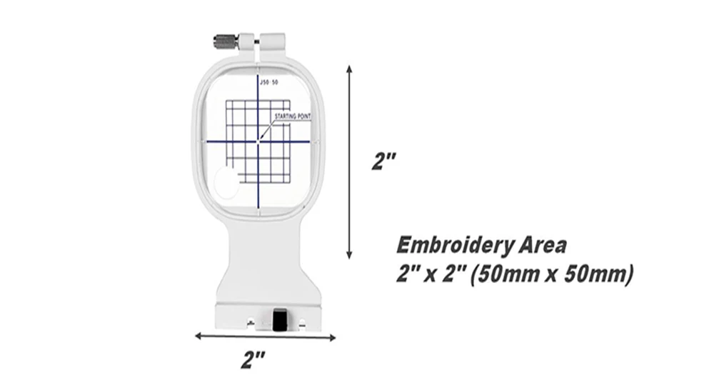 Sewtech 856401002 маленький обруч " x 2"(50x50 мм) для швейной машины Janome Demostic вышивка ткани швейная рамка обруч MC200E JA401