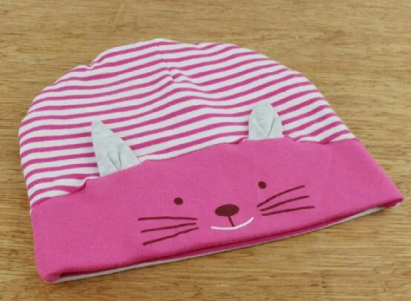 Хлопковая детская шапка в форме котенка шапки для маленьких мальчиков и девочек
