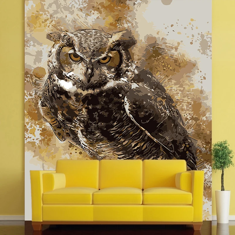 

Живопись по номерам с рисунком совы, хищных птиц, ночной активности