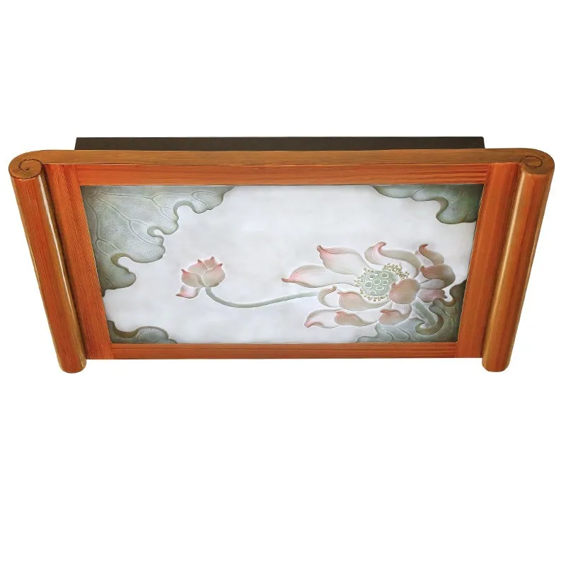 

new Chinese style LED ceiling light art rectangular classical lamp living Dining room study bedroom ceiling lamps ZA1124455