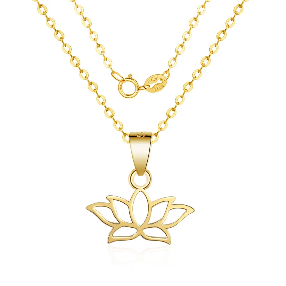 Сказочный Настоящее 925 пробы серебро Ловец снов Лотос Подвеска в виде пера ожерелье для женщин