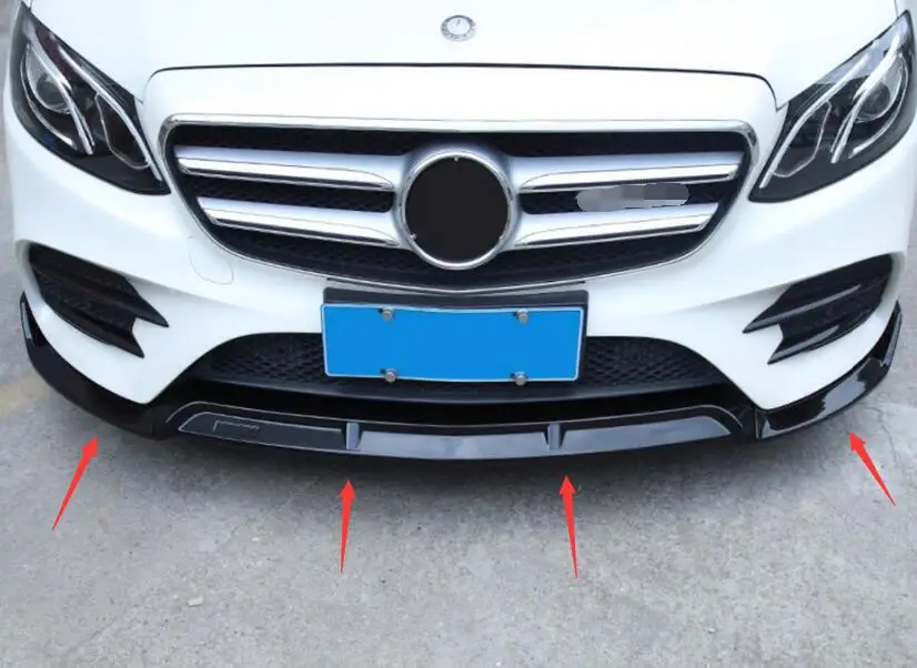 ABS автомобильный передний бампер спойлер диффузор подходит для Benz W213 E200 E260 E300 W205