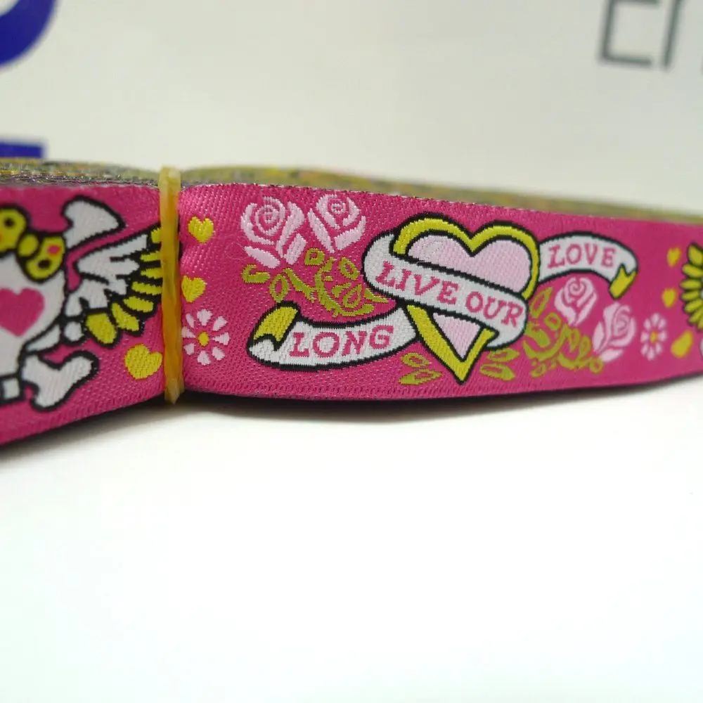 Жаккардовая лента с рисунком черепа 7/8 дюйма 22 мм|jacquard ribbon|woven jacquard ribbonribbon free shipping |