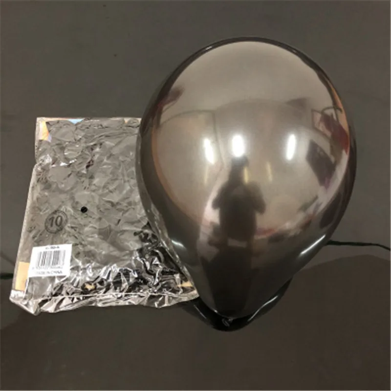 10Pcs Black 10 шт./лот 10 дюймов 1,5 г вечерние шары латексные шары для дня рождения, украшения для свадебной вечеринки - Цвет: 10Pcs Black