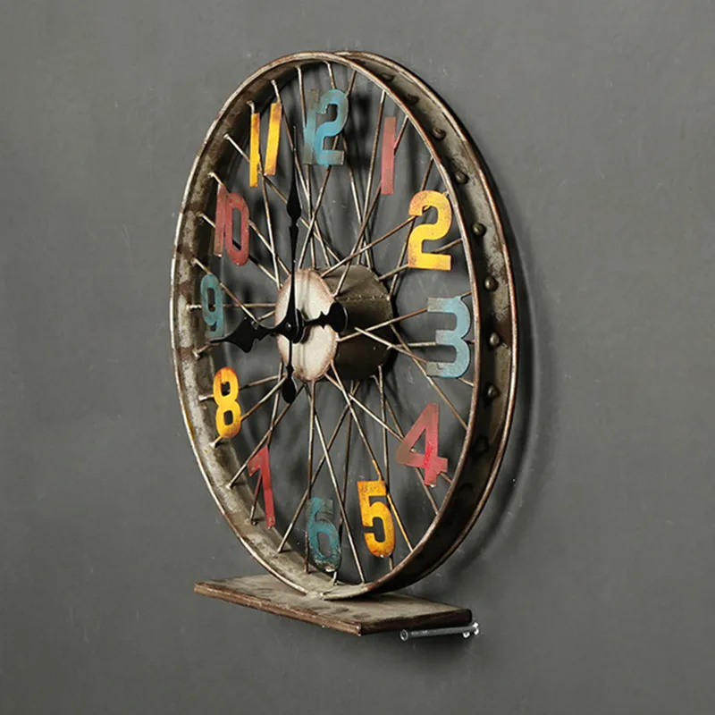 Железные настольные часы ретро большие декор homeretro reloj despertador al fajr кварцевые