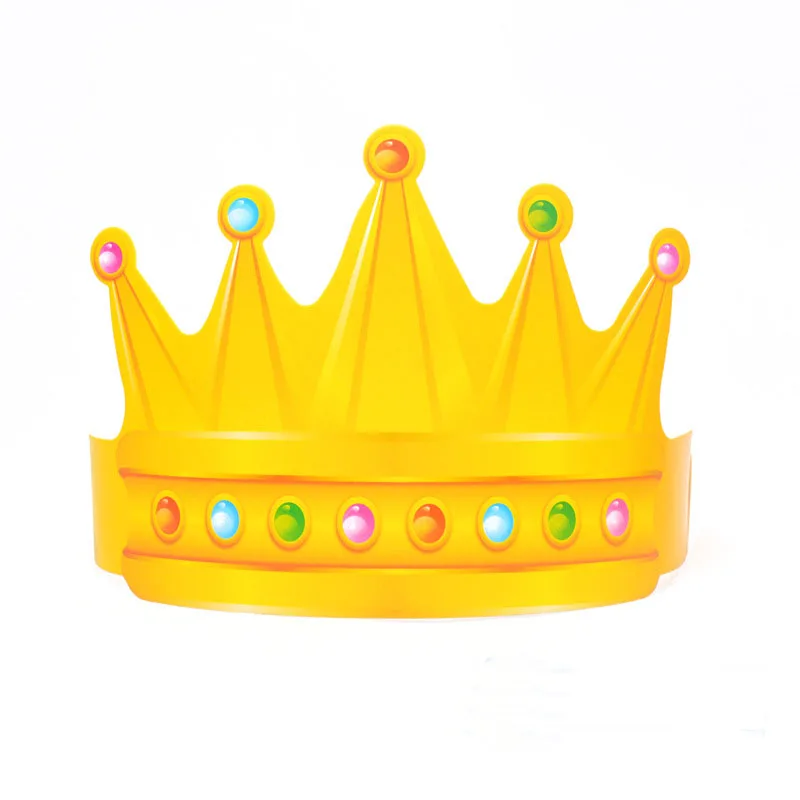 10 шт. Регулируемый Бумага празднование Корона Форма участник шляпу День рождения