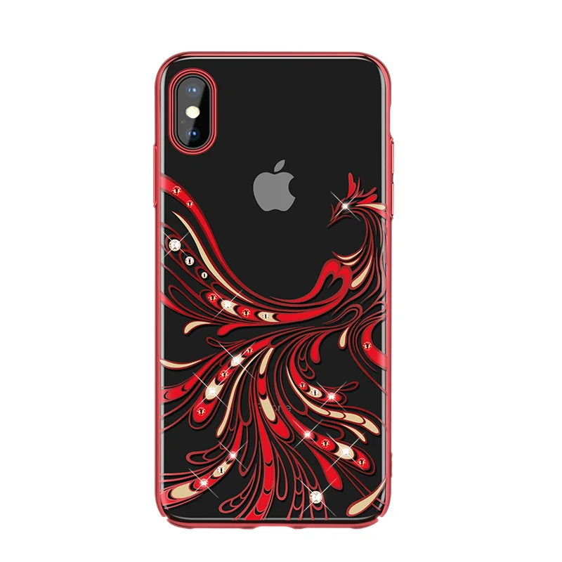 KINGXBAR крышка для iPhone Xs Роскошный прозрачный футляр Max случае кристаллами от Swarovski