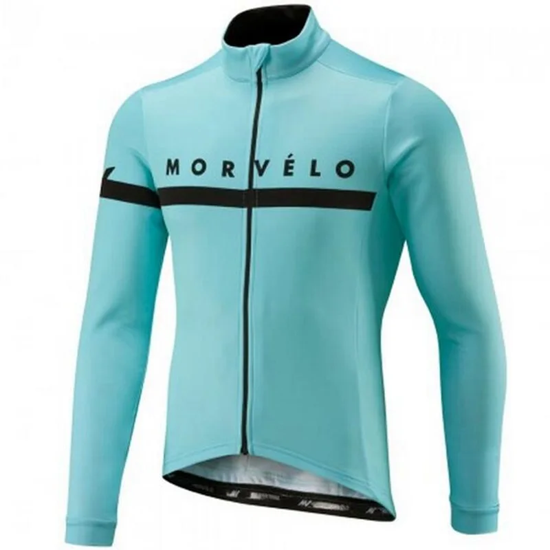 Весна/осень Morvelo Велоспорт Джерси с длинным рукавом мужская велосипедная одежда