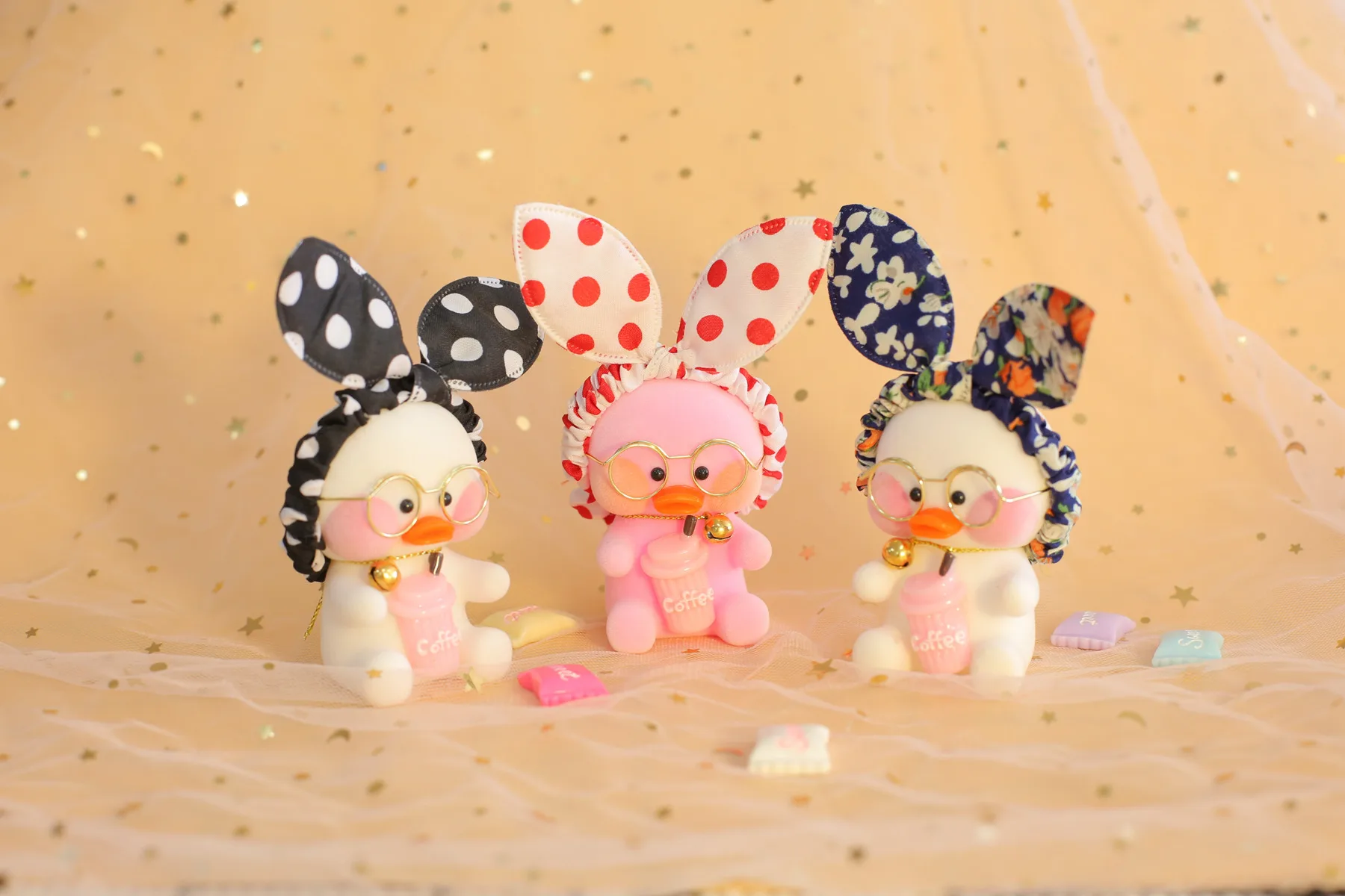 8 см Kawaii LaLafanfan кафе подвеска с форме утки брелок мультфильм милый утка автомобиль Декор животные куклы девочка игрушки подарок на день рождения для детей