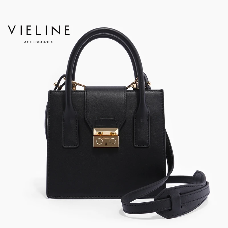 

Vieline , women genuine leather shoulder bag ,Designer Brand lady real leather tote bag,Chains Flap saddle bag