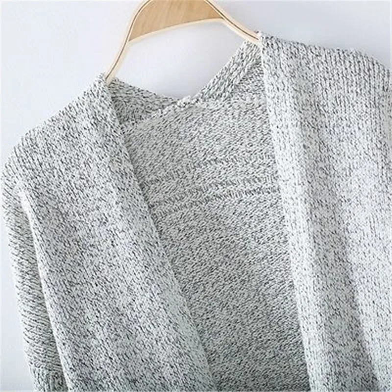 Новинка 2017 женский кардиган длинный рукав вязаный свитер верхняя одежда