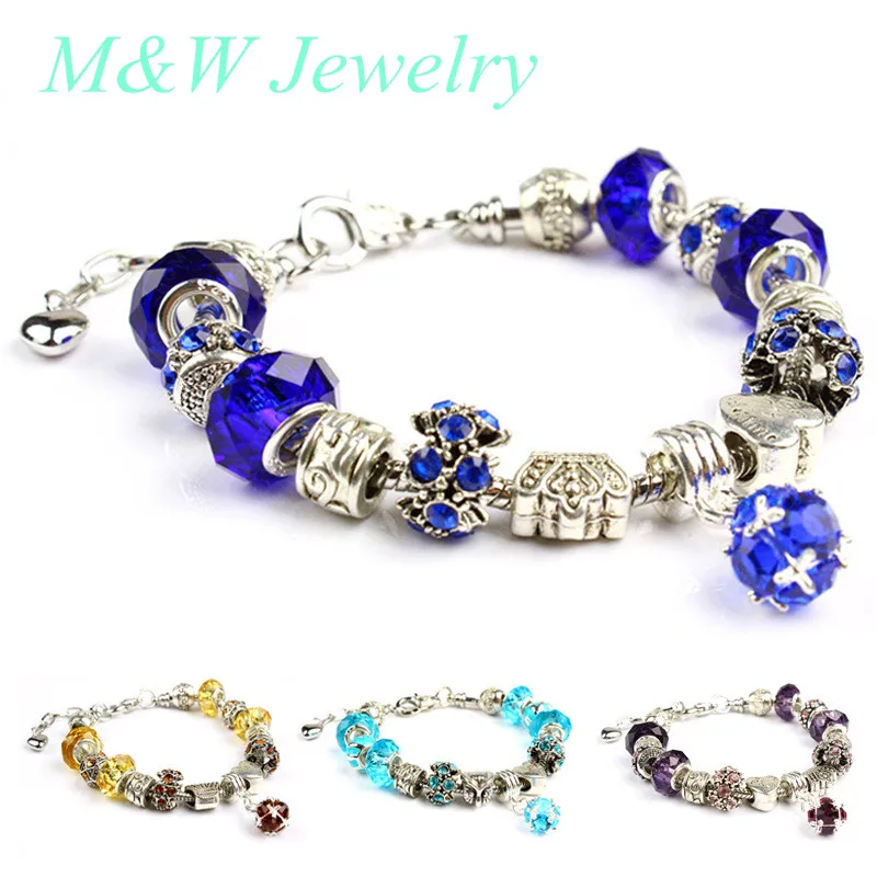 M & W ювелирные изделия Лето Стиль Vintage Rose Серьги браслет женский змея цепи бисер 10