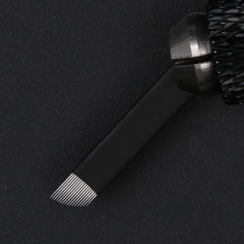 16 pins 0.18 mm Permanent Makeup Manual Eyebrow Tattoo Needles Blade For 3D Embroidery Microblading Pen Machine | Красота и здоровье