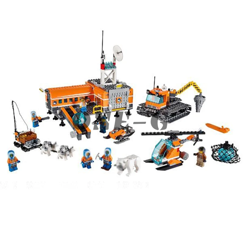 Совместимость с legoinglys City 60036 строительные блоки 10442 783 шт кирпичи Arctic Base Camp фигурки
