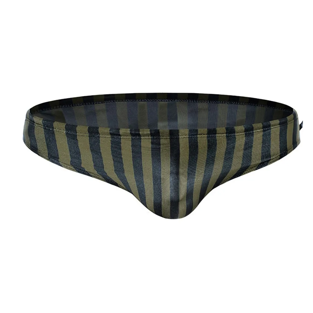 Army Green Все стили, которые вы хотите! Водонепроницаемый купальный костюм для мужчин в полоску, разноцветный купальник, плавки для купания, мужские плавательные шорты - Цвет: Army Green
