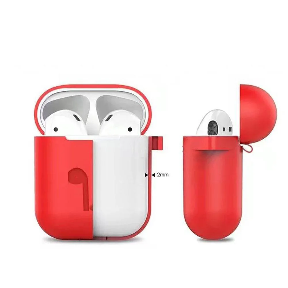 Защитный силиконовый беспроводной зарядный чехол Bluetooth Наушники Аксессуары для