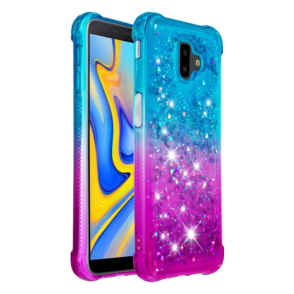 For Samsung Galaxy J6 Plus J6+ Cute Bling Glitter Cover Premium Soft Silicone Bumper Case for |