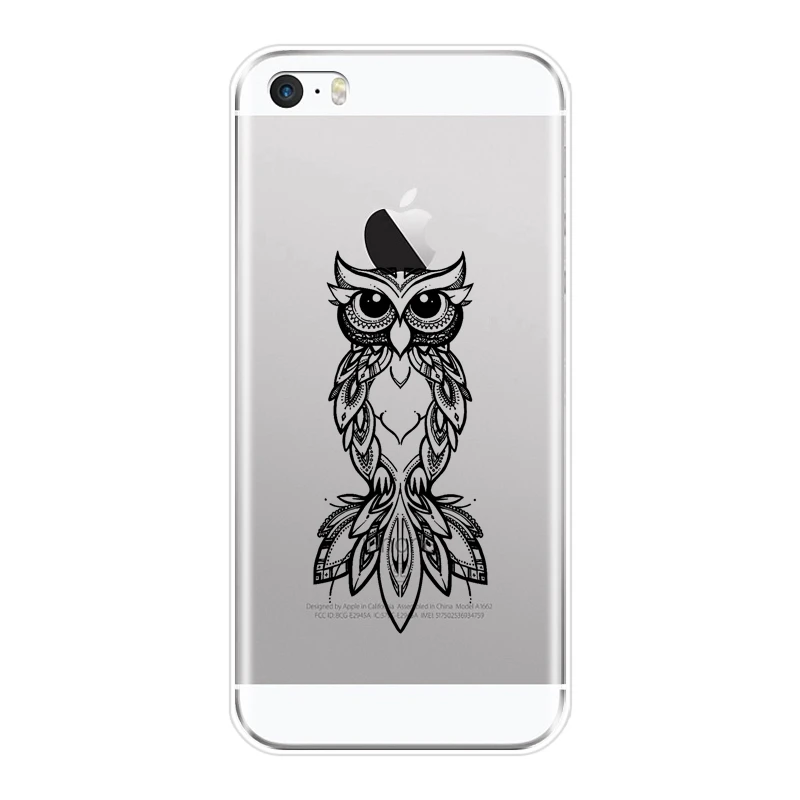 Чехол для Телефона iPhone 5C 5S SE 5 S мягкий силиконовый чехол-накладка с животными