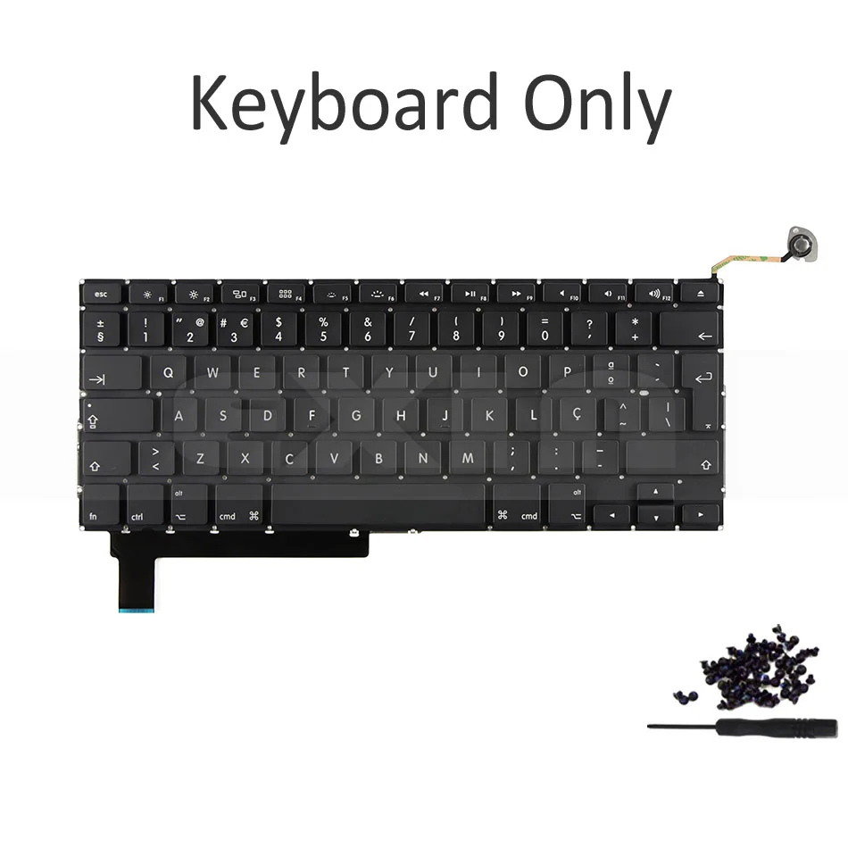 Новый ноутбук A1286 клавиатура с португальской раскладкой для Macbook Pro 15 ''A1286 Portugual