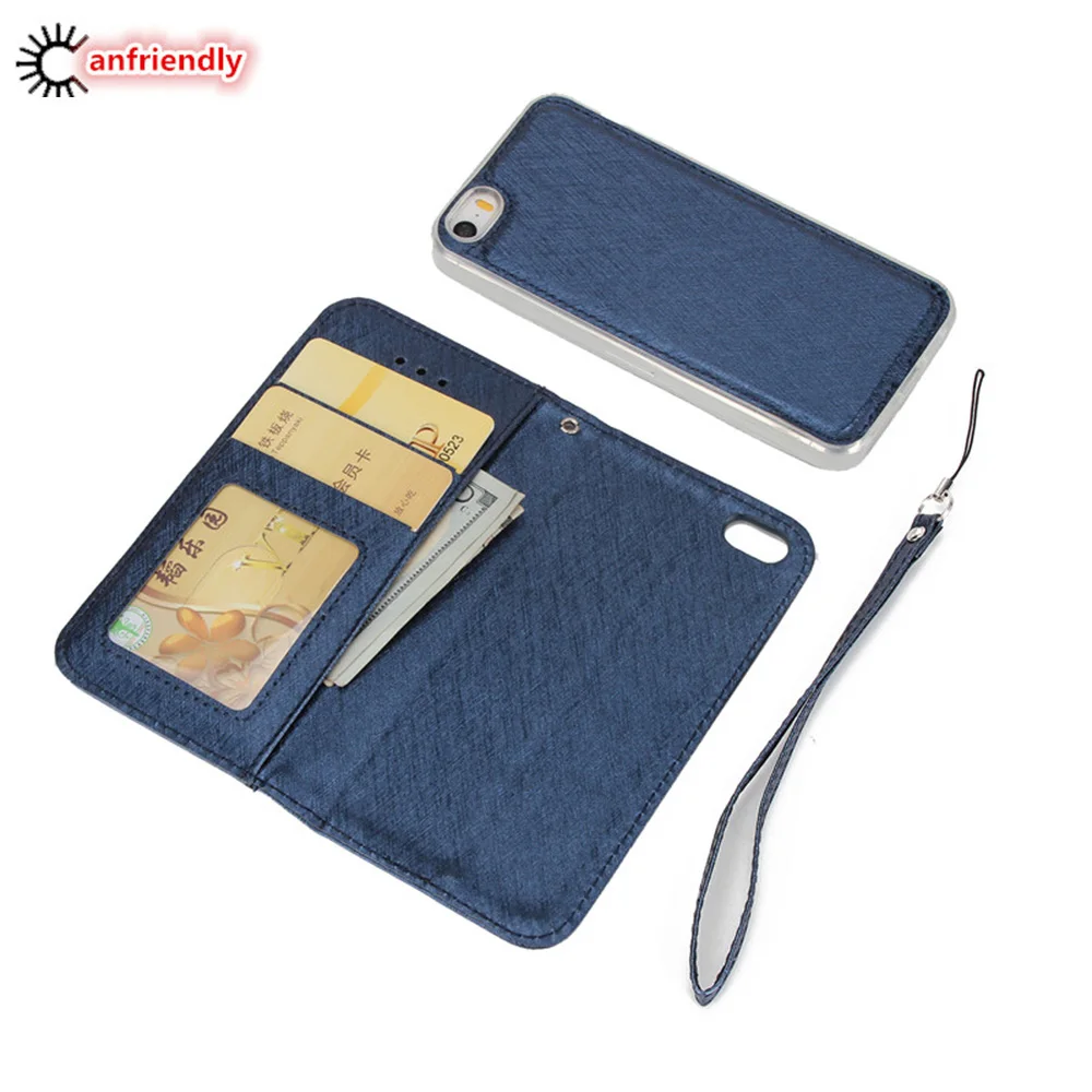 Роскошный чехол для iphone 5 5S SE кожаный кошелек 2 в 1 откидной Чехол телефона iphone5 Coque