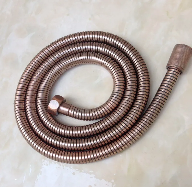 59 (150CM) Vintage Antique Red Copper Bath Fitting Hand Shower Hose 1/2 Connection Bathroom Accessory Aba699