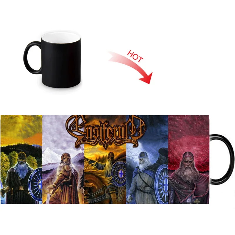 Термочувствительная керамическая кружка меняющая цвет кружки удивительная для