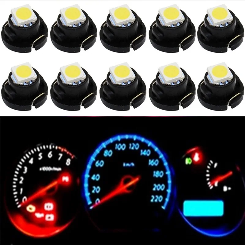 10 шт. T4.2 T4 5050 SMD светодиодный Neo Клин приборная кластерный Светильник Автомобиля