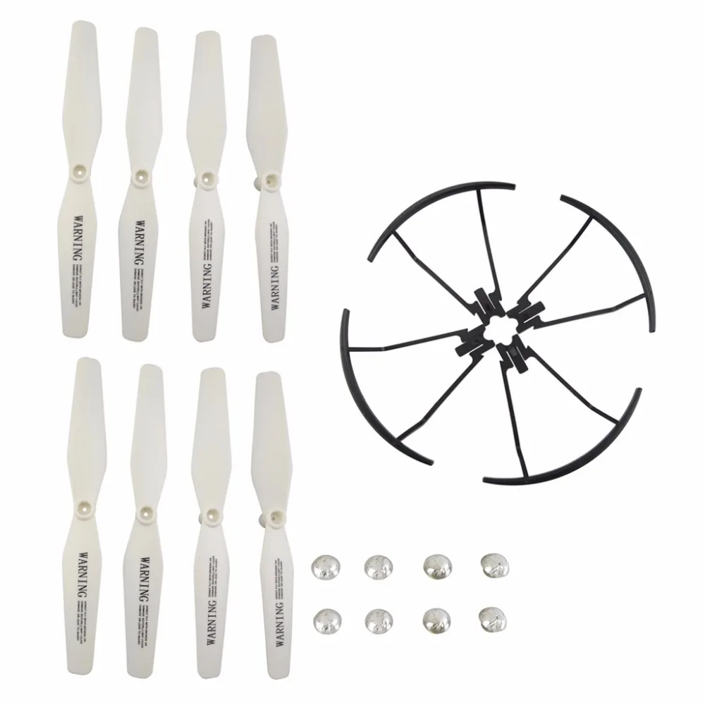 8 шт пропеллер + 4 защитный чехол для VISUO XS809 XS809S XS809W XS809HW Quadcopter запасные части