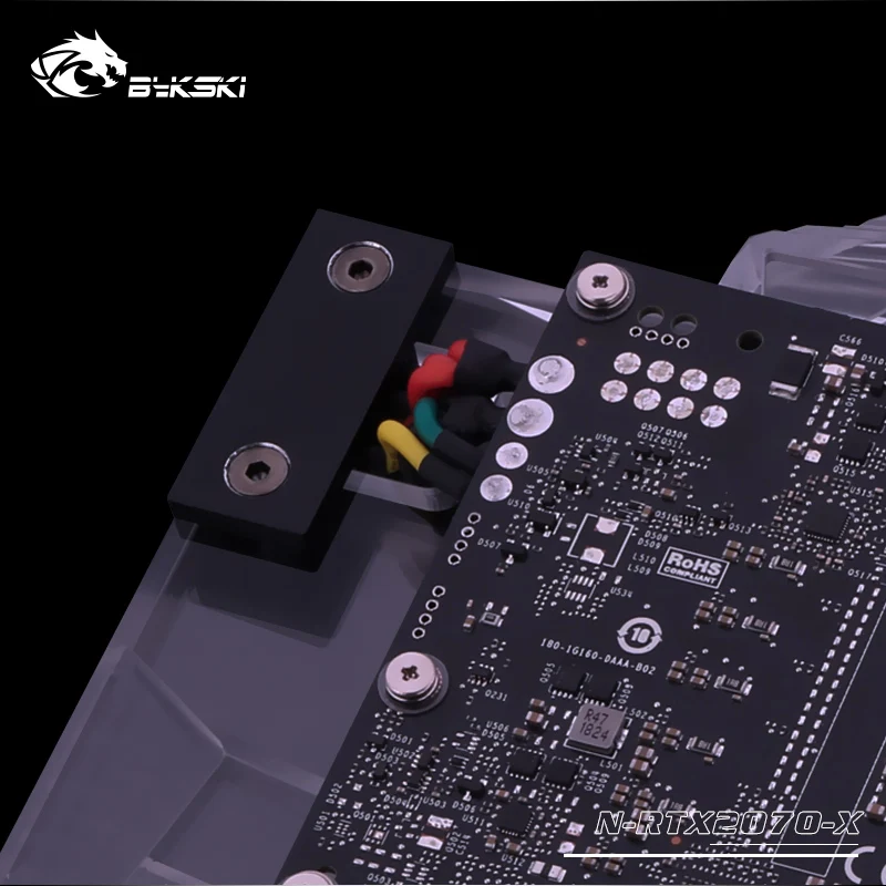 Bykski GPU cooler fit NVIDIA RTX 2070 Founders Edition Card, блок водяного охлаждения RGB RBW светильник N-RTX2070-X