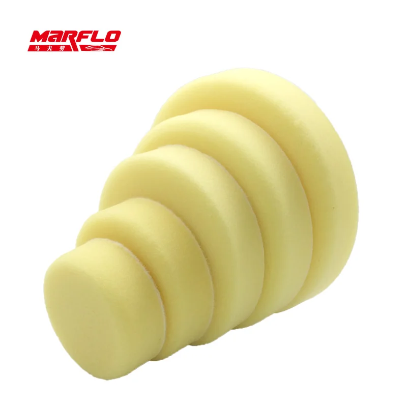 

Marflo Sponge Polishing Pad Dual Action Pad Sponge Buff Polish Pad Heavy Medium Fine Grade 180mm 150mm 125mm 100mm 80mm